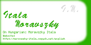 itala moravszky business card